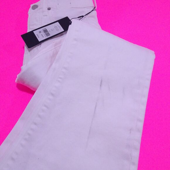 NWT Veronica Beard Carson High Rise Ankle Flare Jeans Sz 27 NWT 278 White IRRG - Picture 6 of 7